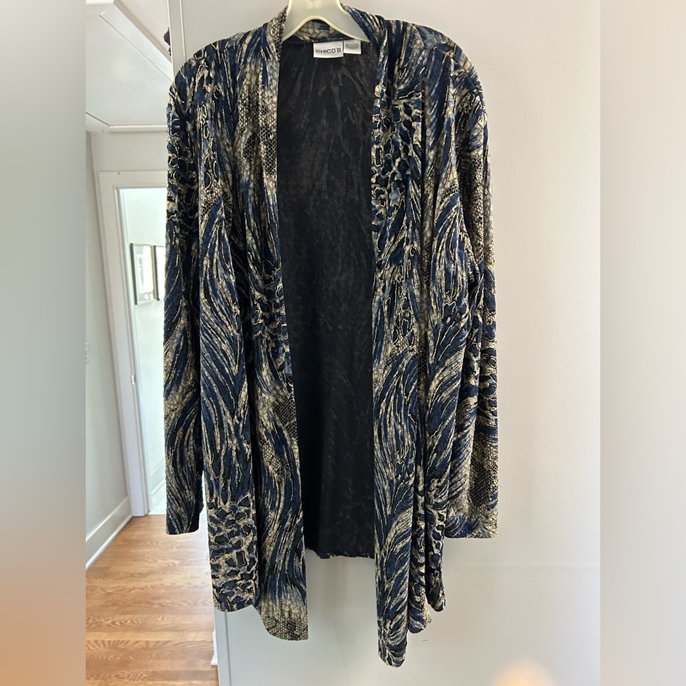 Chicos multicolor cardigan top.